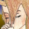 Another pic I was scared to do because of my reverence for the character.  I love Aeris.  I mourned for her when she died.  But this didn't come out terribly at all...though it's tiny...