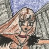 Oooh...I like this one.  I know showing only the back of Sailor Mars might seem like cheating, but it would be really hard to have a realistic battle scene (which was the theme of the contest) with both of the combatants facing forward.