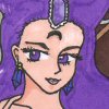 One of the wedding dress websites I visited with a friend had these really great but weird photos of brides in their gowns, with naked men standing behind them!  For some reason, I decided I wanted to use that as inspiration when I came up with the idea of pairing the Black Moon clan together.  So here's Cooan, Sailor Mars's counterpart, with Rubeus, who is obviously named after ruby.