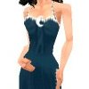 Behold Geoff's gift to me, making my dream dress into my dream skin!  So far as I know, this works with all versions of The Sims.