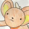 I got a new CCS board game for Christmas, and David wanted me to draw his favorite playing piece, Kero-chan.