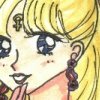 Take two of my scanner combining with my markers to do odd things.  I love the way Minako came out (she almost looks French, n'est pa?) but it looks a little streaky.