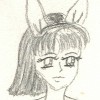 Nyaw!  Cute lil bunny girl!  I don't remember why I left this in black and white.