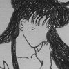I really love the way her hair came out--although it took me longer to draw than any other I've done this series, the hair alone!  It looks nice even without being colored.