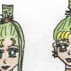 I designed rather more sophisticated gowns for Phi and Chi.  Gosh their legs are long!  They take up like two-thirds of their bodies!