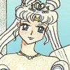 This is by far the best picture of Moon that I've ever drawn, which is wonderful, since this is the last image of the Princess and Pillars series.