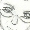 I had a great idea for a head shot of a guy who looked like my friend Vlad, so I started sketching it, and while the drawing itself looks okay, it doesn't look much like Vlad, so I gave up.